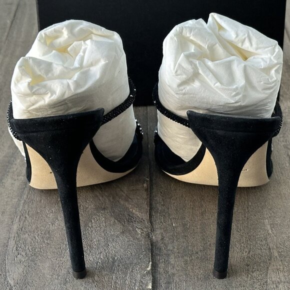Giuseppe Zanotti Women's US Size 8.5 Embellished High Heel Slide Sandals Black - Picture 11 of 16